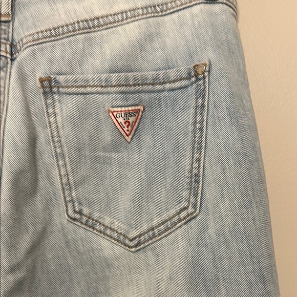Guess Blue Flare Wide Leg Jeans - Picture 5 of 5